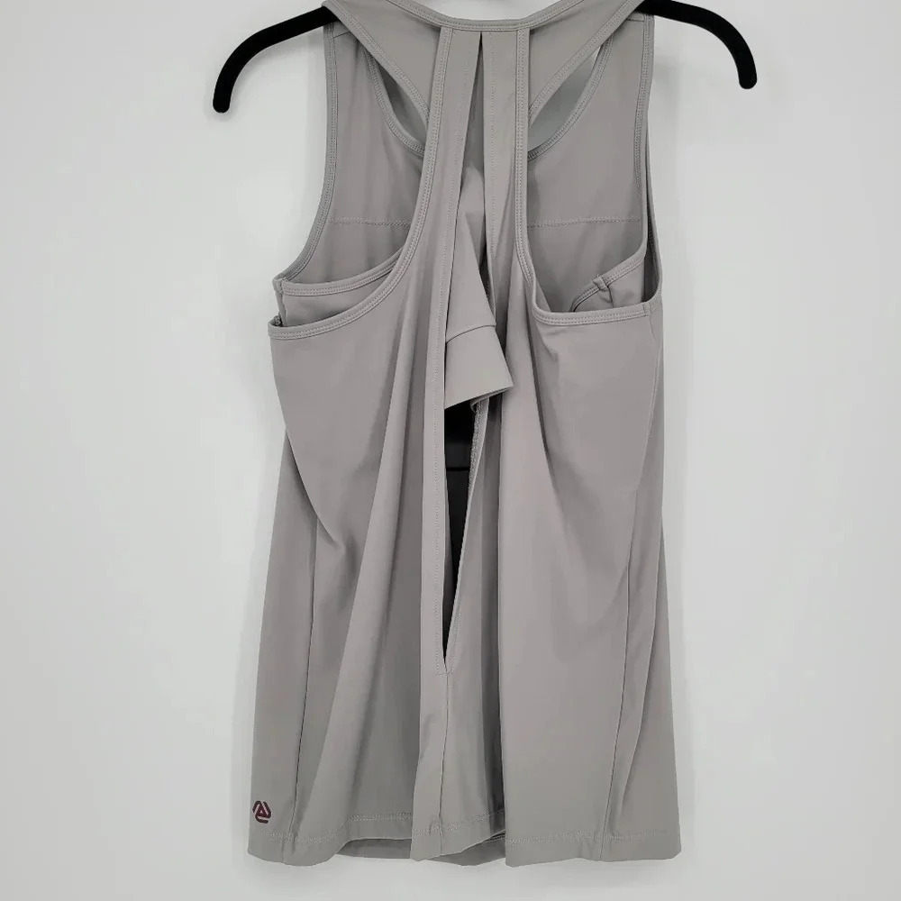 any age activewear grey COMPLETE COVERAGE TUMMY CONTROL SPORT TANK WITH BRA M - Picture 4 of 12